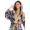 Johnny Was Cozy Robe Valentina Floral Print Long Sleeve With Tie Belt L/XL New