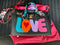 Anca Barbu Satchel Black Groovy Tote LOVE heart Leather Bag Handbag Large New