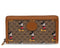Gucci GG Disney X Mickey Mouse Zip Around Tan Gold Brown Purse Wallet Italy NEW