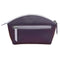 ILI New York Double Heart Cosmetic Case Bag Leather Handbag Purple Lav Purse NEW