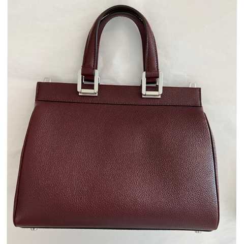 Gucci Zumi Gold Wine Red Shoulder Bag Top Handle Handbag Leather Bordeaux NEW