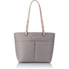 Michael Kors Bedford Handbag Top Zip Pocket Shoulder Bag Pearl Grey Purse New