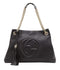 Gucci Soho Leather Chain Shoulder Handbag Black Bag NEW