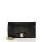 Salvatore Ferragamo Nero Crossbody Black Gold Glitter Leather Handbag Purse New