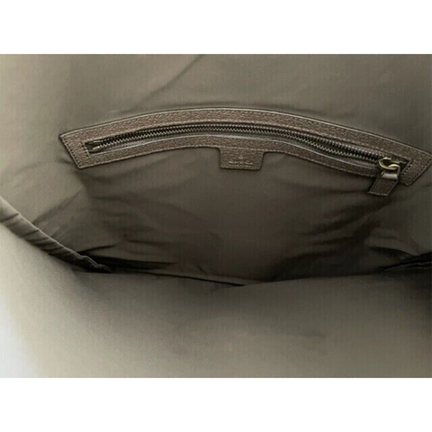 Gucci Drawstring Tiger Pre Loved Webline Beige GG Supreme Coated Canvas Neo Vintage Shoulder Bag Backpack Brown New