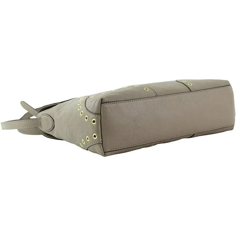 Ralph Lauren Morley Foldover Flap Crossbody Shoulder Bag Porcini Grey Purse New