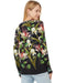 Johnny Was Janie Favorite Iris Whisper Long Swing Tee Floral Shirt Top Black NEW