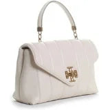 Tory Burch Kira Ivory White Small Brie Leather Top Handle Quilted Handbag New