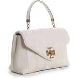 Tory Burch Kira Small Leather Quilted Handbag Satchel Bag Ivory White Purse NEW