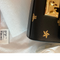 Gucci Calfskin Bee Star Print Padlock Wallet Leather Black Gold New