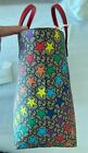 Gucci GG Childrens Rainbow Stars Leather Supreme Tote Handbag Bag Italy Red NEW