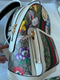 Gucci Ophidia Flora Beige White Leather Canvas Backpack Handbag Bag Italy NEW