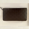 Gucci GG Large Dark Chocolate Brown Leather Zip Around Wallet Long Bifold New