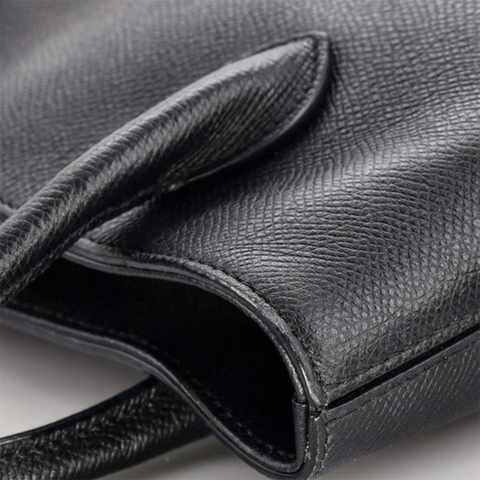 Balenciaga Logo Ville Tote Handbag Leather Bag XXS Black Shoulder Strap NEW