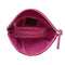 ILI New York Double Heart Cosmetic Case Handbag Bag Black Red Orchid Purse NEW
