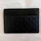 Gucci GG Micro Ssima Card Holder Black Luxury Soft Leather Style Card Case NEW