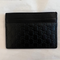 Gucci GG Micro Ssima Card Holder Black Luxury Soft Leather Style Card Case New