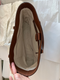 GUCCI Ophidia GG Jacquard Denim Tote Bag Italy Brown Leather Handbag New