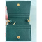 GUCCI Zumi Chain Mini Bag Vintage green leather card case Gold Italy Handbag NEW
