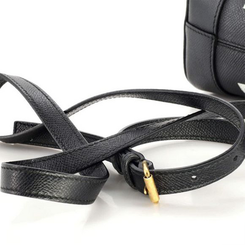 Balenciaga Logo Ville Tote Handbag Leather Bag XXS Black Shoulder Strap NEW