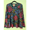 Johnny Was Janie Favorite Aphaia Long Swing Tee Floral Shirt Blue Pink Top NEW