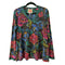 Johnny Was Janie Favorite Aphaia Long Swing Tee Floral Shirt Blue Pink Top NEW
