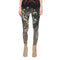 Johnny Was Ash Bird Printed Leggings Cotton Animal Floral Black Brown Legging Pants NEW