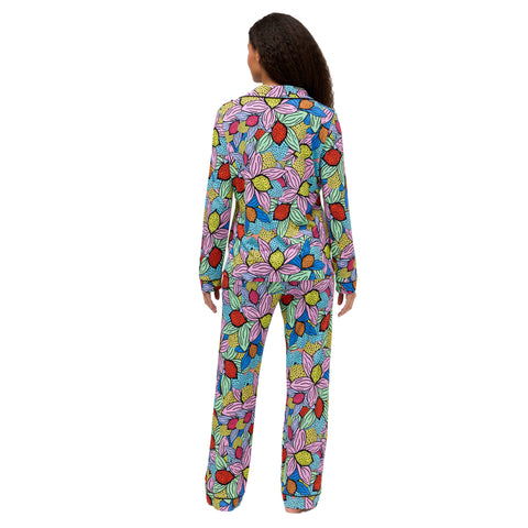Johnny Was x Ashley Percival Carly Pj Set Ophra Long Floral Sleepwear 2 pc NEW