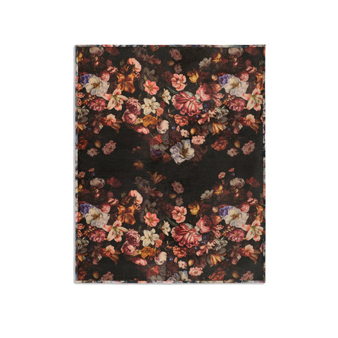 Johnny Was Janie Favorite Beckett Blooms Long Pink Floral Midi Dress Black NEW