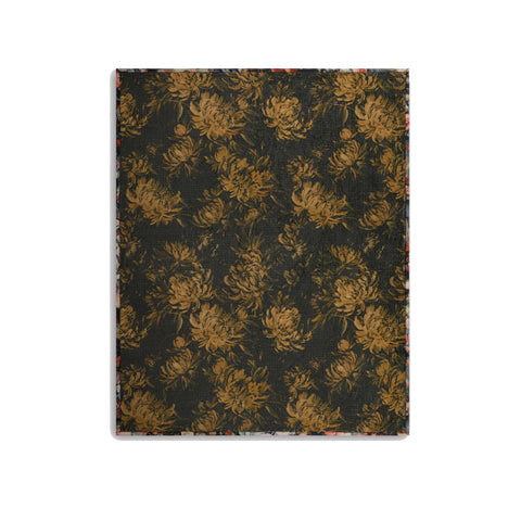 Johnny Was Beckett Blooms Cozy Travel Blanket Reversible Floral Pink Black NEW