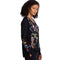 Johnny Was Belina Slit Sleeve Tee Cotton Embroidered Floral Shirt Black Top NEW