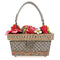 Mary Frances Berry Beautiful Top Handle Red Flowers Beaded Bag Strawberry Basket Handbag Purse NEW