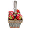 Mary Frances Berry Beautiful Top Handle Red Flowers Beaded Bag Strawberry Basket Handbag Purse NEW