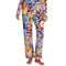 Johnny Was Carly Caetana Pj Set Long Lounge Floral Sleepwear Black Blue 2 pc NEW