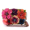 Mary Frances Fresh Picked Beaded Floral Handbag Crossbody Bag Bronze Purse NEW