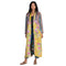 Johnny Was Heron Long Reversible Kimono Silk Bird Embroidery Black Yellow NEW