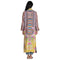 Johnny Was Heron Long Reversible Kimono Silk Bird Embroidery Black Yellow NEW