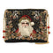 Mary Frances Holiday Magic Santa Beaded Zip Christmas Handbag Bag Black Purse NEW