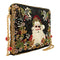 Mary Frances Holiday Magic Santa Beaded Zip Christmas Handbag Bag Black Purse NEW