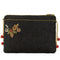 Mary Frances Holiday Magic Santa Beaded Zip Christmas Handbag Bag Black Purse NEW
