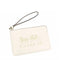 Coach Bag Vintage Vanilla Cream Zip Wristlet Horse Carriage Leather Handbag NEW