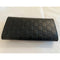 Gucci Signature Guccissima Black Clutch Fold over GG Wallet Bag Purse Italy New