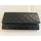 Gucci Signature Guccissima Black Clutch Fold over GG Wallet Bag Purse Italy New