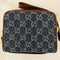 GUCCI GG Monogram Mini Ophidia Canvas Shoulder Bag Denim Blue Handbag Italy New