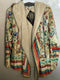 Johnny Was Felix Sherpa Jacket Floral Long Sleeves Flowers Top Coat New