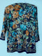 Johnny Was Lona Janie Favorite 3/4 Sleeve Crew Tee Floral Shirt Purple Top NEW