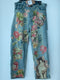 MAGNOLIA PEARL PANTS 371 Cotton Floral Applique Distressing Denims Blue New