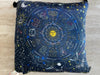 Johnny Was Celestine Velvet Home Tassel Pillow Lounge Sun Astrology Navy Blue NEW