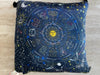Johnny Was Celestin Velvet Home Tassel Pillow Lounge Sun Astrology Navy Blue New
