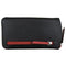 ILI New York Leather Eyeglass Case Zip Glasses RFID Blocking Wallet Black Red NEW